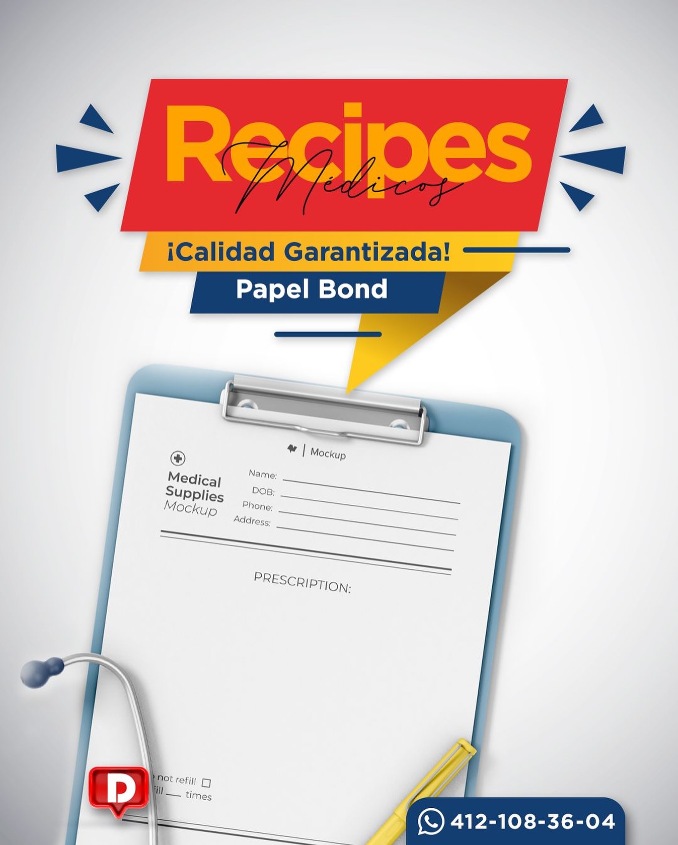 Talonarios de recetas médicas