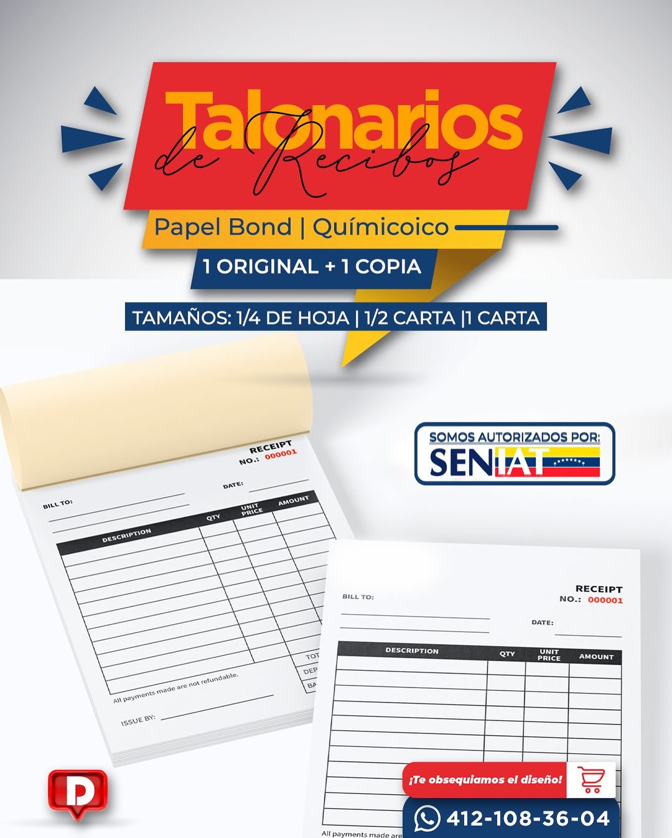 Talonarios de facturas (SENIAT)